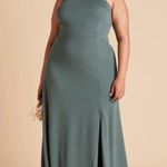 Birdy Grey  Benny Tie Back Maxi Dress Crepe Sea Glass Green Photo 2