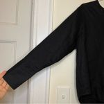 Everlane  The Popover Shirt Linen Long Sleeve Blouse Black Sz 4 Small Photo 5