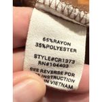 MINE Brown Floral Babydoll Dress Small Ruffled S Women’s Beige Photo 8