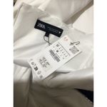 ZARA  Flawed White Halter Neck Mini Dress Rhinestone Neckline Chain Detail Size M Photo 5