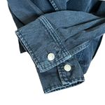 IRO Denim Oversized Jacket Belted Delicacy Faded Dark Blue Women Size FR36 US 2 Photo 6