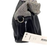 AQUA Women's Black Scrunchie Mini Crossbody Bag Black Rhinestone Strap New Photo 6