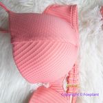 New! Set! Free People x Peony panel balconette highline pant bikini, size S Pink Photo 5
