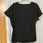 Jaanuu  Women's Black V Neck Scrub Top Size XL Photo 3
