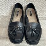 Thom McAn Classic Black Leather Tassel Dark Academia Preppy Loafer Size 8.5W Photo 8