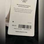 Athleta  NWT Satin Feel Like Black Wide-Leg Pants With Pockets Size M Photo 5