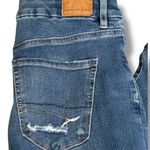 American Eagle The Dream Jean Distressed Skinny Jeans Size 4 Regular Stretch Blue Photo 3