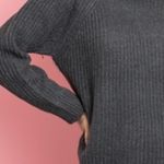 Gray Turtleneck Sweater S Photo 3