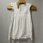 Mustard Seed  Dress Lace Ruffle Sleeves Lightweight Shorts Lined Small V Neck Photo 1