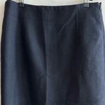 J.Crew  Black Wool Skirt, Black Pencil Skirt, Solid Knee-Length Skirt, Size 4 Photo 14