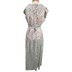 Dovima Silk Ruffle Sleeve Tie Waist Maxi Dress Size Medium Pink Photo 3