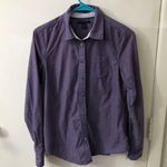 Tommy Hilfiger Womens Purple Button Down Shirt S Casual Preppy Classic Academia Photo 2