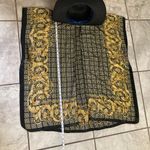 Adrienne Vittadini  Black & Gold Kimono Cover-Up + Wide Brim Hat Set NWT Photo 4