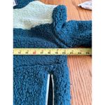 Universal Threads Universal Thread Womens Sherpa Fleece Jacket XS Zip-Up Two-Tone Green & Teal NWT Photo 7