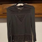 Taylor & Sage  Black Fitted Ribbed Blouse Photo 0