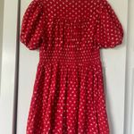 Madewell  Red Dress with White Floral Pattern Photo 2