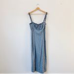 Free People  Lucinda Plaid Womens Midi Dress Indigo Photo 7