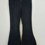 Free People We the Free Jeans 25 Flare Denim High Rise Raw Hem Hippie Button Fly Jayde Photo 0