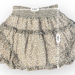 Urban Outfitters Chiffon Ruffled Mini Skirt in Leopard Print Size S Photo 3
