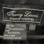 Terry Lewis Luxuries Genuine Suede Leather Black Belt Less Trench Coat Womens L Size L Photo 13