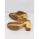 Veronica Beard  Dacey Women Mules Brown Suede Heeled Clogs Studded Retro US 9.5 M Photo 5