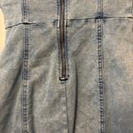 Guess  y2k acid wash denim bustier front slit bodycon sleeveless dress small Photo 15