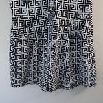 Elegant Black and White Geometric Jumpsuit Size L Photo 1
