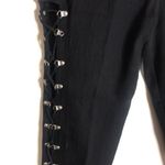 Stefano international ladies black lace up high waisted cotton pants size 14 Photo 1