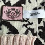 Juicy Couture New Vintage  Y2K 100% Wool Scarf‎ Brown, Cream, Pink 74” x 8” Photo 3
