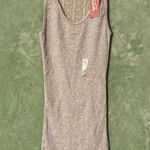 Arizona NWT Jean Co. Gray Lace Ribbed Tank Top XS Photo 0