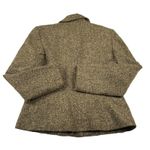 Ann Taylor Loft‎ Blazer Jacket & Skirt Set Brown Herringbone Tweed Wool Blend Size 6 Petite Photo 4
