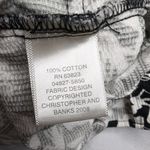 Christopher & Banks Vtg Y2K  Black White Novelty Shoe Print Button Up Jacket M Photo 4