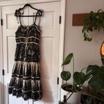 Ulla Johnson Ulla Johnson Indah Printed Midi Dress Size 10 Bohemian Tie Front Tie Shoulders Photo 6