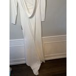 Katie May NOEL & JEAN  Cowl Back Long Crepe Wedding Gown Dress Off-White 12 NWT Photo 13