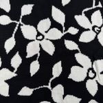 Jones New York  Sport Sweater Vest Black White Floral Knit Top Womens M Academia Photo 4