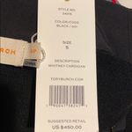 Tory Burch  Whitney Cardigan Black silk wool S NWT Photo 6