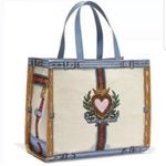 Brighton Nwt  IN LOVE WE TRUST QUEEN CANVAS TOTE SHOPPER BAG 2019 LIMITED EDITION Photo 0