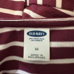 Old Navy  Red White Striped Longsleeve Mini Dress Size Medium Photo 3