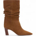 Vince Camuto Skylar Slouch Boots in Golden Walnut Women’s 9 Leather Photo 0