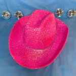 Hot Pink Glitter Cowboy Hat Photo 0