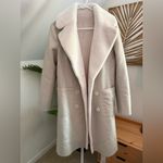 Lamarque Abigail Reversible Leather & Shearling Trenchcoat size XS ivory Photo 4