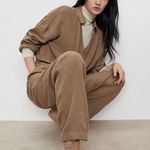 ZARA High-top leather sneakers in beige (Size 8) Photo 5