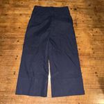 J Crew wide leg size 8 black cuffed business casual slacks Photo 2