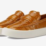 Vince Ghita Loafer Croc Embossed Sneakers, Dark Gold Size US 7M in Box $250 Photo 10