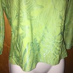 Hanky Panky Bright Green Leafy Ltd Boat Neck Shirt Size Small Photo 3
