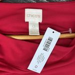 Chico's Chico’s Red 3/4 Sleeve Portrait Top Blouse NEW S Photo 3