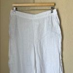 Calypso St. Barth  white linen embroidered flowy pants Photo 3