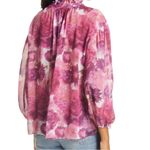 Love Shack Fancy NEW Gamela Silk Blouse Shirt Top size Medium Photo 1