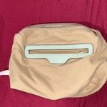 Perforated Faux Leather Shoulder Bag with detached pouch Green Photo 7