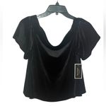 Juicy Couture NWT  Black Label
Track Velour Off-the-Shoulder Top  Size Medium Photo 2